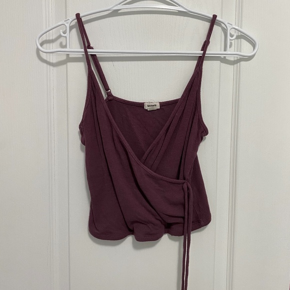 Garage purple crop tank top - Picture 1 of 2